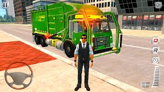 Trash Truck Driver Simulator 2020 - Street Cleaning Game - Android Gameplay screenshot 2