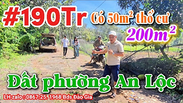 (4) #190tr | SIÊU RẺ Đất Phường An Lộc, 200m2 có 50m2 thổ cư LH 0867251968 #bdsbinhphuoc