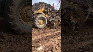 Motor Grader Mixing LateriteSoil #grader #รถเกรด #asmr