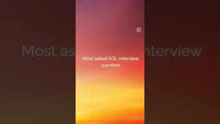 SQL frequent asked question #sql #sqlinterview #education #shorts #exploresql #drop #delete#truncate