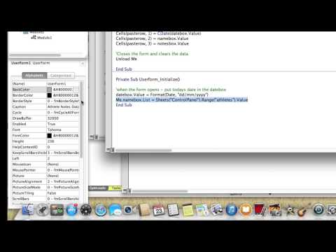 EAF 45 & 46 Update - Mac Userforms