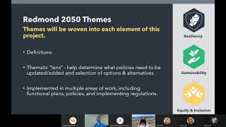 Redmond Zoning Code ReWrite and Amendments Open House -August 4, 2021