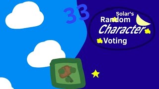 Solar's Random Character Voting 33: i 8 the pizza