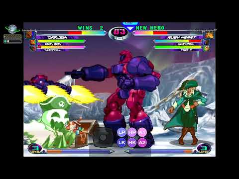 MvC2 Ruby Heart 85% Ghost, sublimation jHP x Hyper Schwarzeille x HSF, Wave+HSF mix combo seq 120825