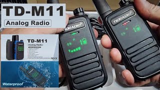 TIDRADIO  TD-M11 , PMR -FRS ANALOGUE WALKIE TALKIE - UNBOX screenshot 5