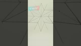 Shorts | Six Points Star | Easy to drawing star | How to draw a six points star | art and craft