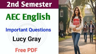 CU 2nd semester AEC 2 English suggestion 2025 | CU 2nd semester AEC 2 English | The last leaf MCQ 