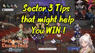 Sector 3 Tips and Tricks. 7ds Origin. Seven Deadly Origins.
