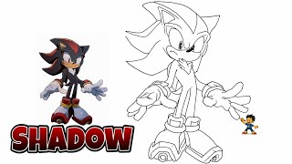 Draw Shadow the Hedgehog PERFECTLY! (Sharp & Powerful Guide)