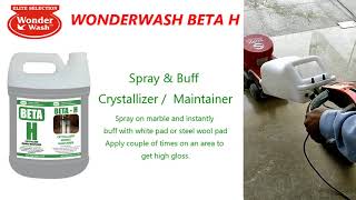 WONDERWASH BETA H Liquid Marble Crystallizer & Maintainer