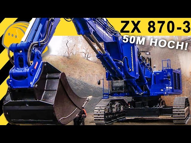 Ssa  Hitachi ZX 870-3 XXL – Germany's largest demolition excavator
