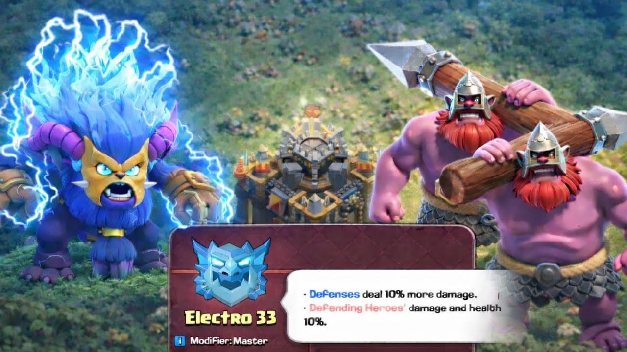 Easy? Attacking first time in Electro 33 as th17 (not maxed) vs th18 