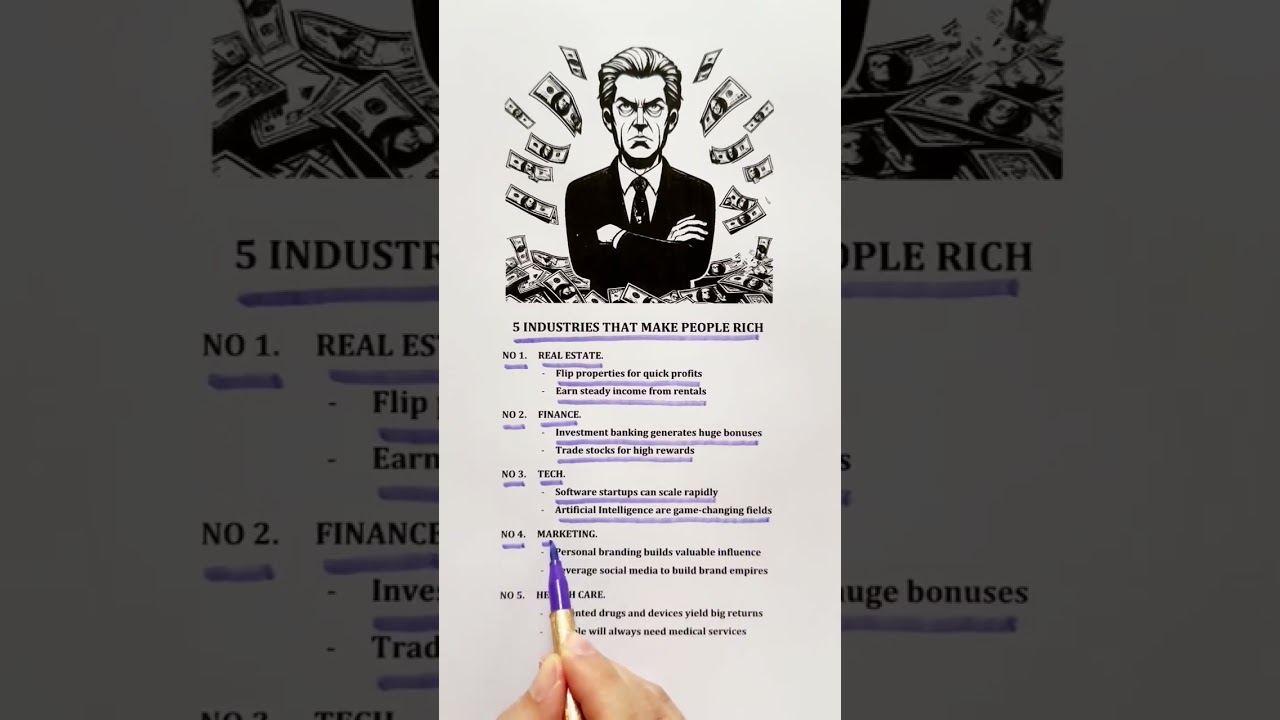 5 INDUSTRIES THAT MAKE PEOPLE RICH 