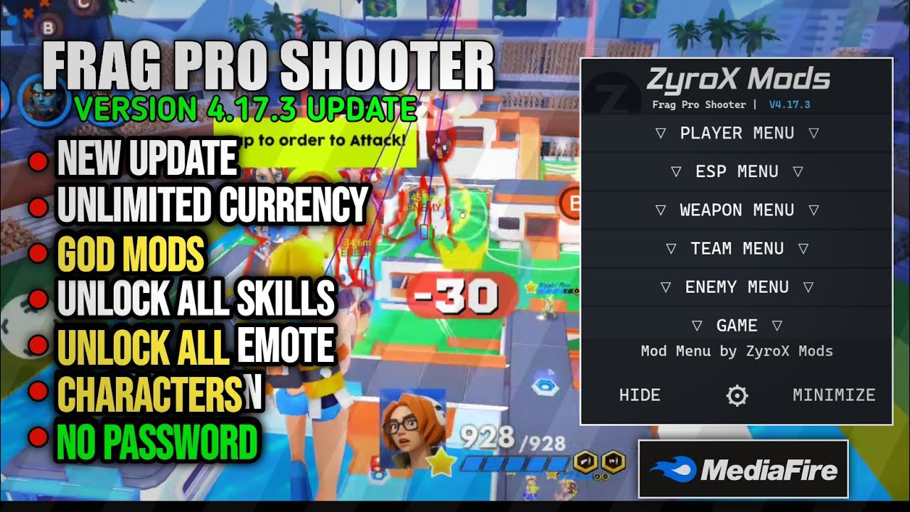 Frag Pro Shooter Mod Menu v4.17.3 | Unlock all Character | Unlimited Money & Coins