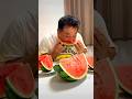 懐かしい志村けんのスイカ🍉早食い!に挑戦‼️