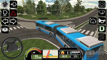 Bus Simulator: Original | Driving In Chicago | Long bus |  Android IOS Gameplay HD