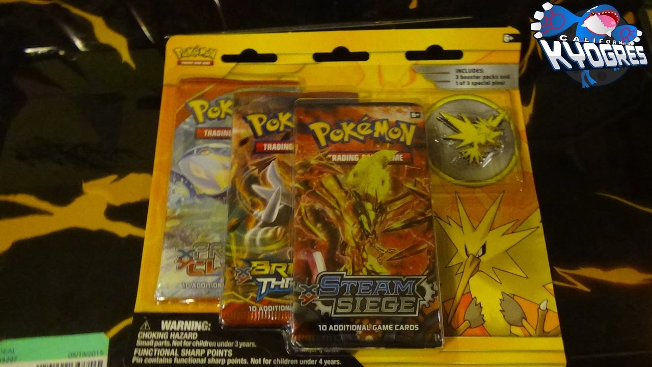 Opening A Pokemon Zapdos Pin Blister!!