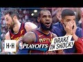 LeBron James & Kevin Love EPIC Game 2 Highlights vs Raptors 2018 Playoffs ECSF - SHOCKED Drake!