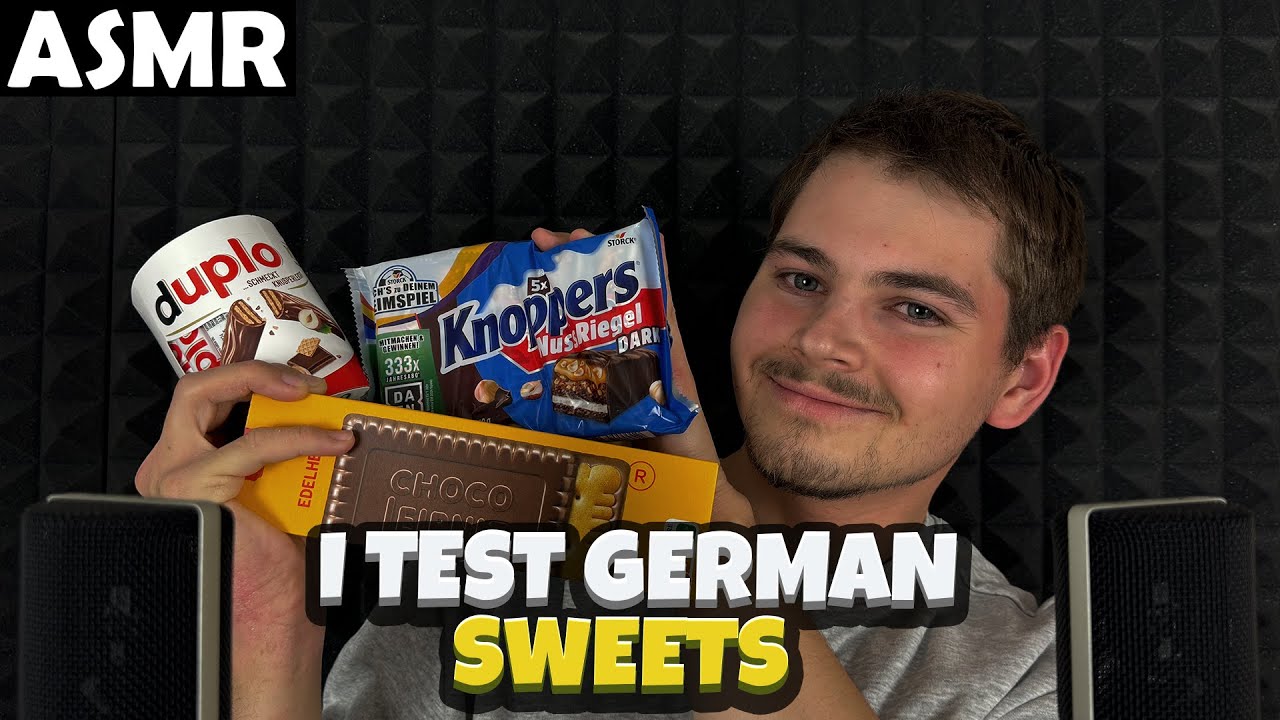 АСМР - I TEST GERMAN SWEETS [MUKBANG] (RUSSIAN) ASMR Tony Russian