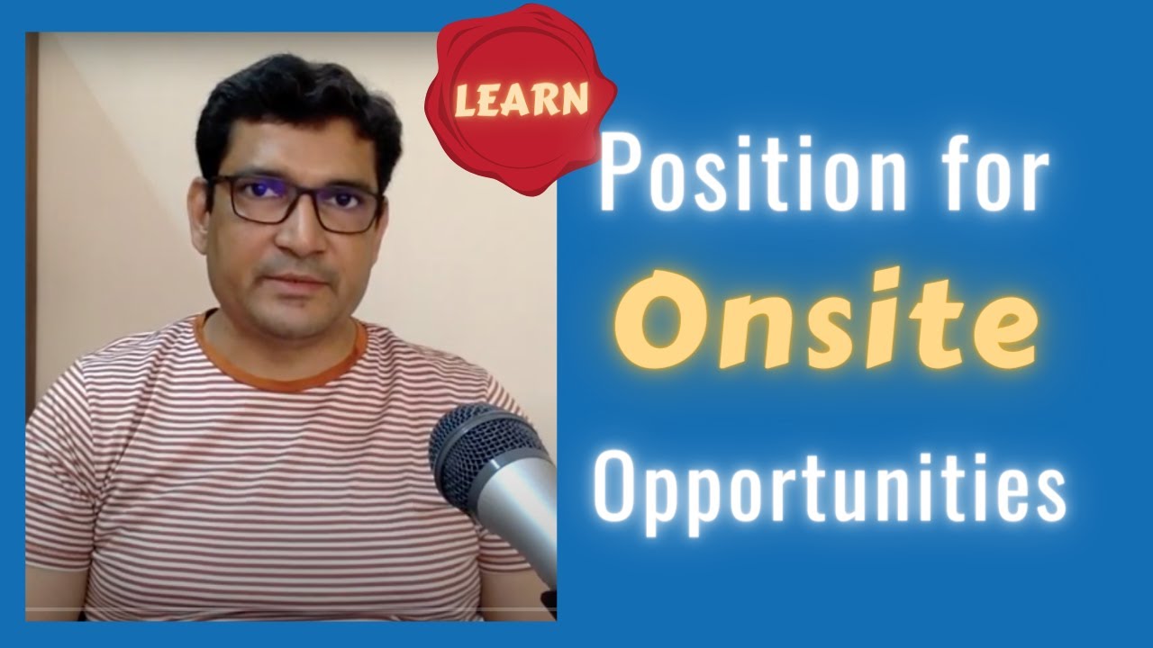 Position Yourself Onsite Opportunities In Any Software Company YouTube