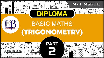 Diploma Basic Maths(Trigonometry-M-1 MSBTE)