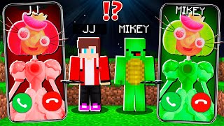 JJ Creepy Candy Princess vs Mikey Candy Princess CALLING 3am to JJ and MIKEY ! - in Minecraft Maizen