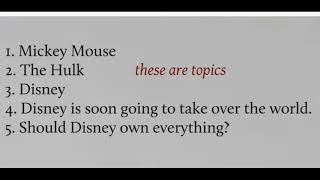 Argument Structure Video 2