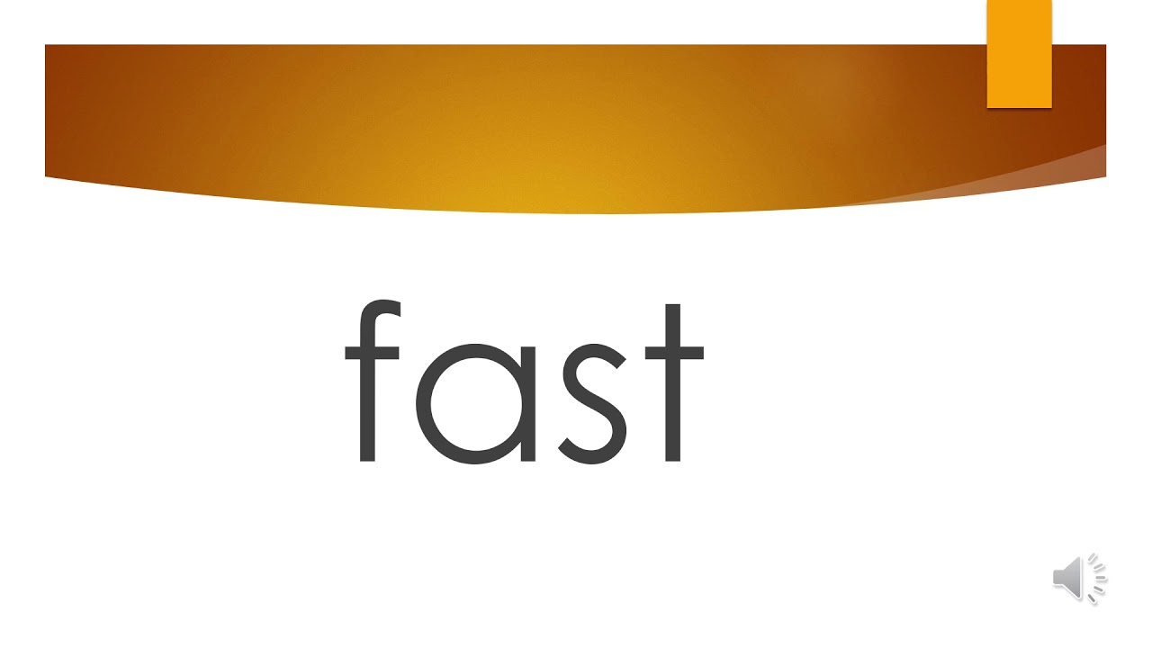 Braddock Fast Words List 5 YouTube