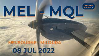 Take Off With Pete | Melbourne to Mildura | Rex | SAAB 340 | ZL3664