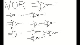 using NOR design other gates in multisim software