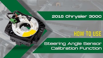 How to Use Steering Angle Sensor Calibration Function on SDS | 2015 Chrysler 300C