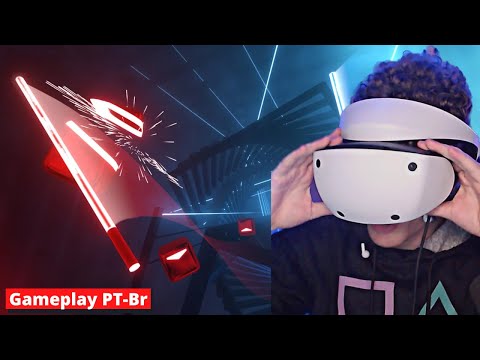 MELHOR JOGO de VR - BEAT SABER (Gameplay PT-BR) por Thamás Morelli #live