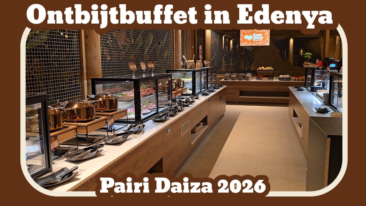 Ontbijtbuffet sandy beach in Edenya [Pairi Daiza 2026]