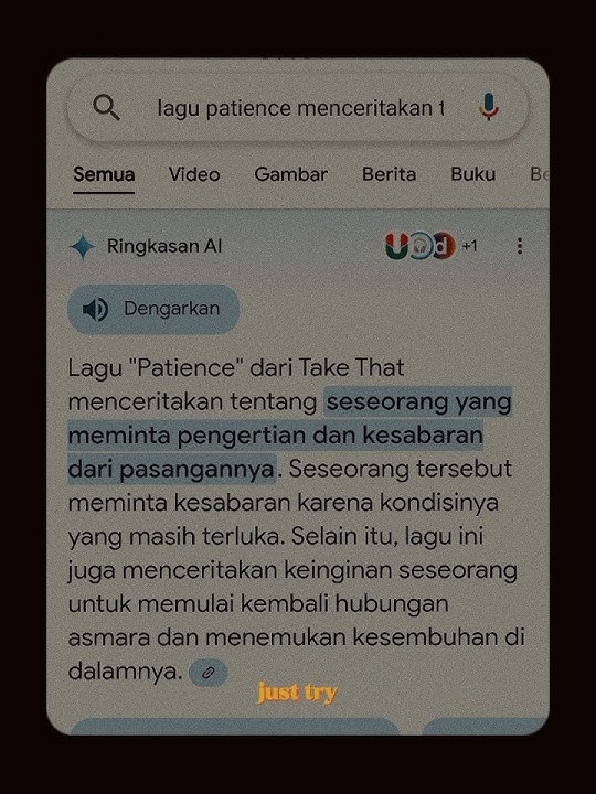 Patience - take that / story wa