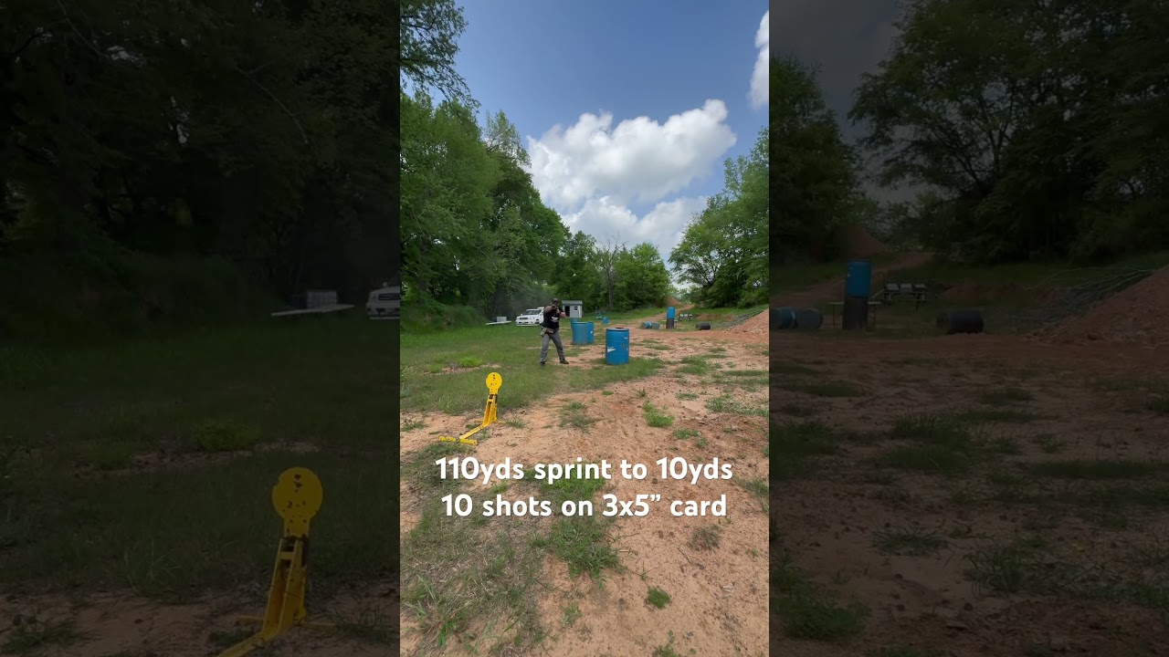 XRay Alpha’s 110 to 10yard standards drill but on a 3x5 card. Always raise the standard.
