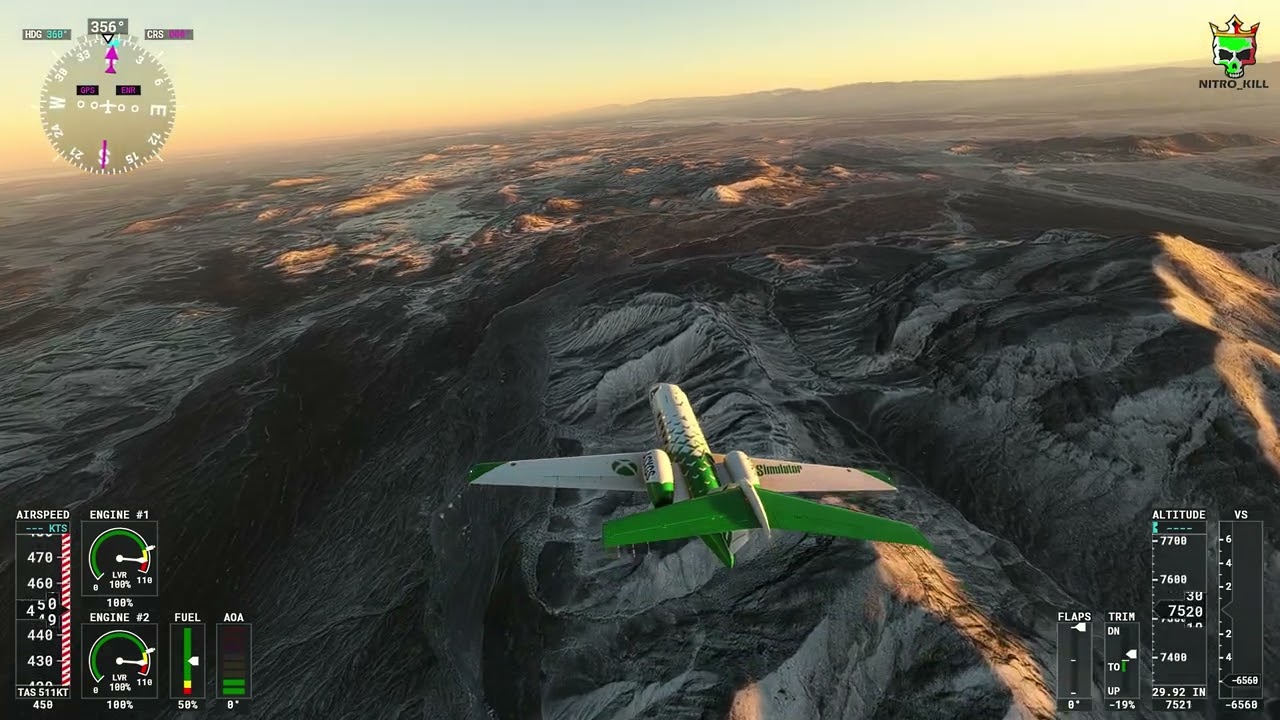 Microsoft Flight Simulator - Desert of IRAN (Nitro_Kill) UHD 4K