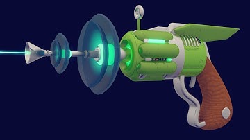 Ray Gun 3d Model Timelapse - Cinema 4d Speedart