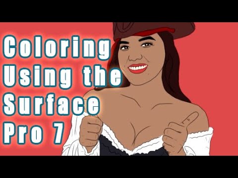 Download Surface Pro 7: Coloring using AutoDesk SketchBook - YouTube