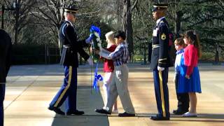 Mossy Oaks Elementary Arlington Wreath Laying Ceremony