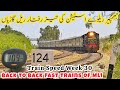 Thrilling fast train actions at remote jhimpir station on pakistans main line 1  speed week 30