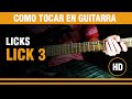 Licks de guitarra - Lick Nº 3 - Pentatónica Menor (Tutarras.com.ar)