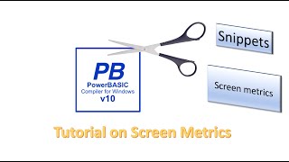 PowerBasic Snippets - Tutorial on determining screen resolutions in the Windows compiler