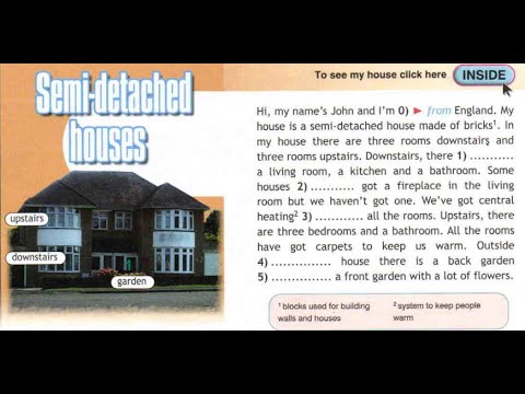 Хаус как переводится. Текст про дом на английском для 5 класса. House 3 класс английский. Typical English House текст. Semi detached House 5 класс спотлайт.