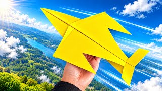 I Made a Yellow Fighter Jet That Flies 300  Feet! 😱✈️ (Unbelievable Flight)