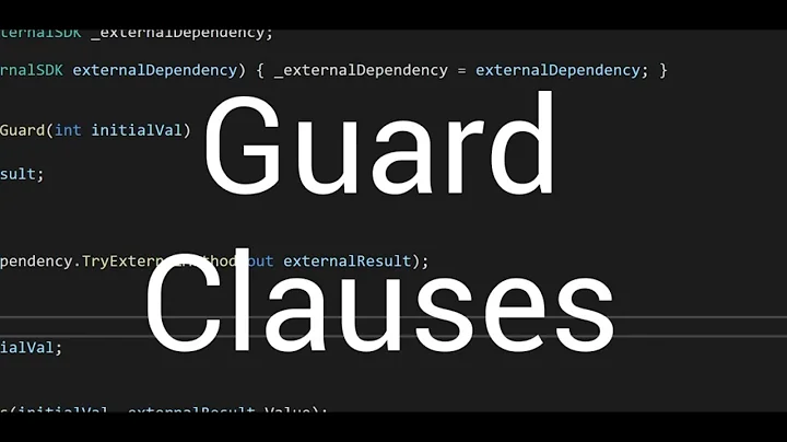 What is: A Guard Clause