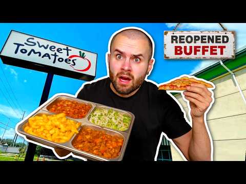 Eating at the Buffet that went Bankrupt... Sweet Tomatoes for 24 HOURS