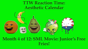 Toono This Weekend Reaction Time: Aesthetic Calendar: SML Movie: Junior’s Free Fries!