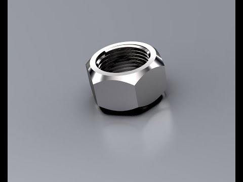 "How to create Hex nut" in simple steps