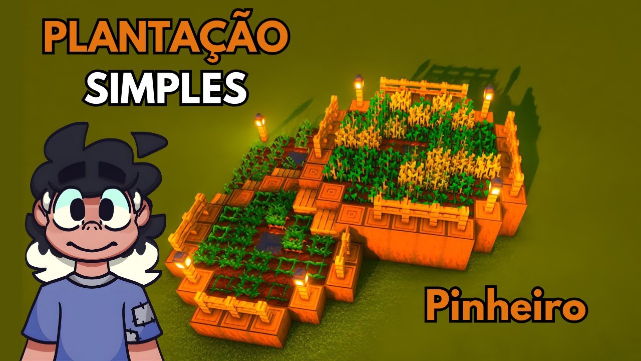 Como fazer uma PLANTAÇÃO FÁCIL no MINECRAFT | Tutorial - YouTube