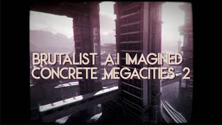 Brutalist A.I Art Slideshow 02 | Concrete Megacities 2